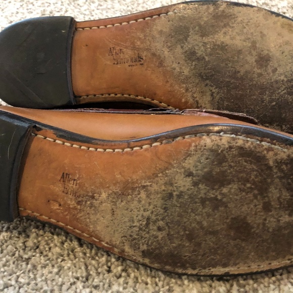 Allen Edmonds Woodstock Men Brown Leather Loafers - Picture 14 of 14